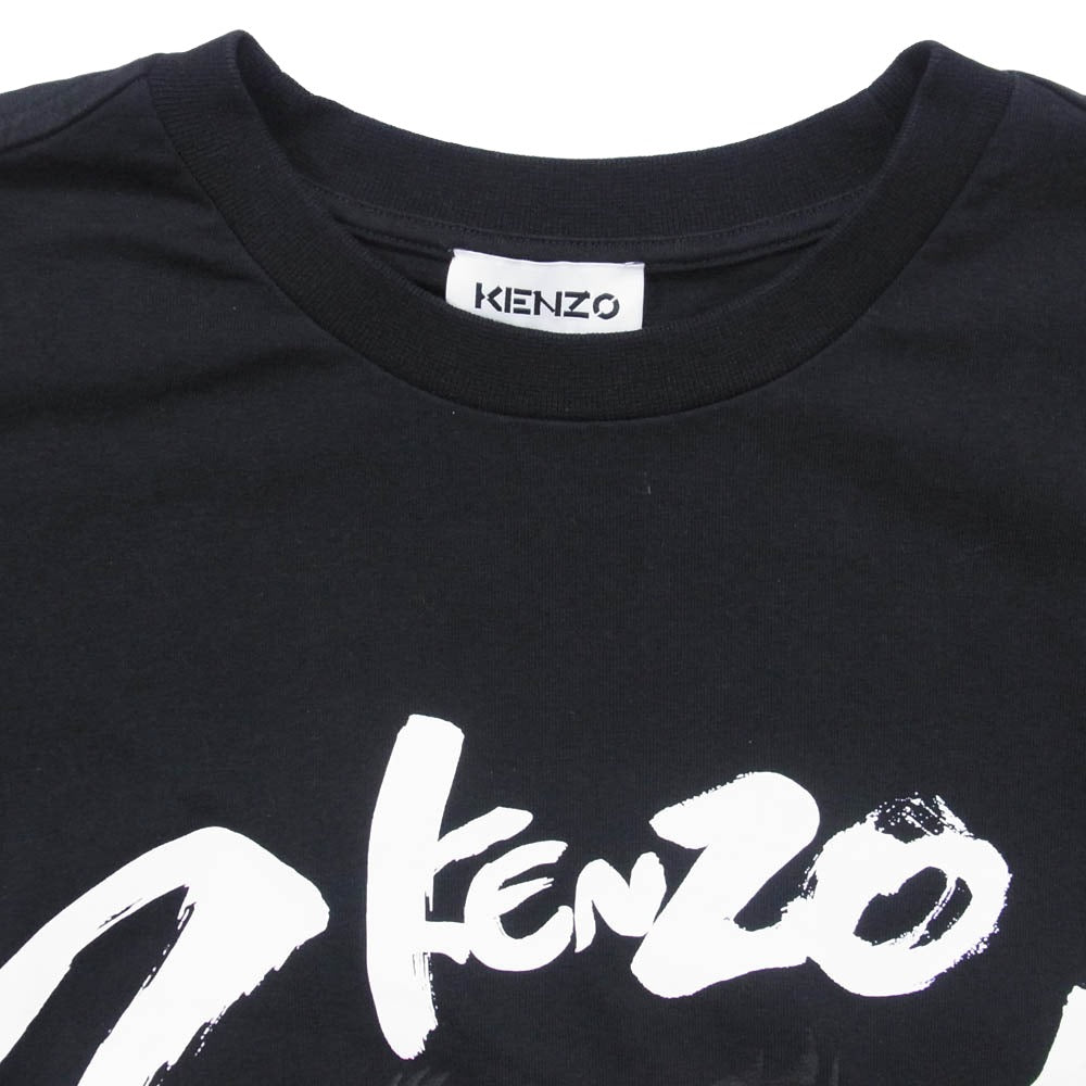 KENZO ケンゾー FB55TS0724SK × KANSAI YAMAMOTO 山本寛斎 ロゴプリント 半袖 Tシャツ カットソー ブラック系 S【中古】