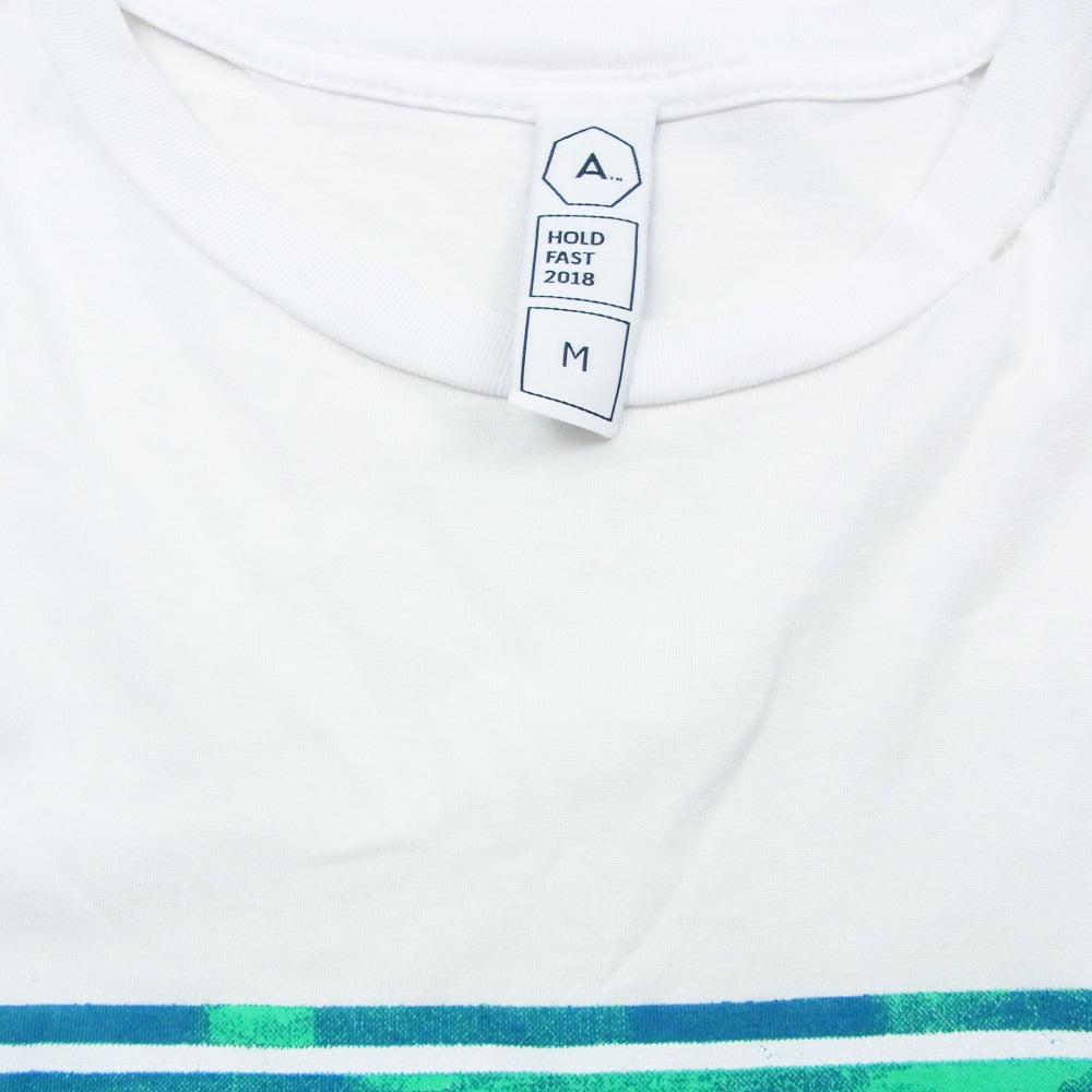 アルケミスト 18ss KOOL SKULL スカル プリント カットオフ 半袖 Tシャツ ホワイト系 M【中古】