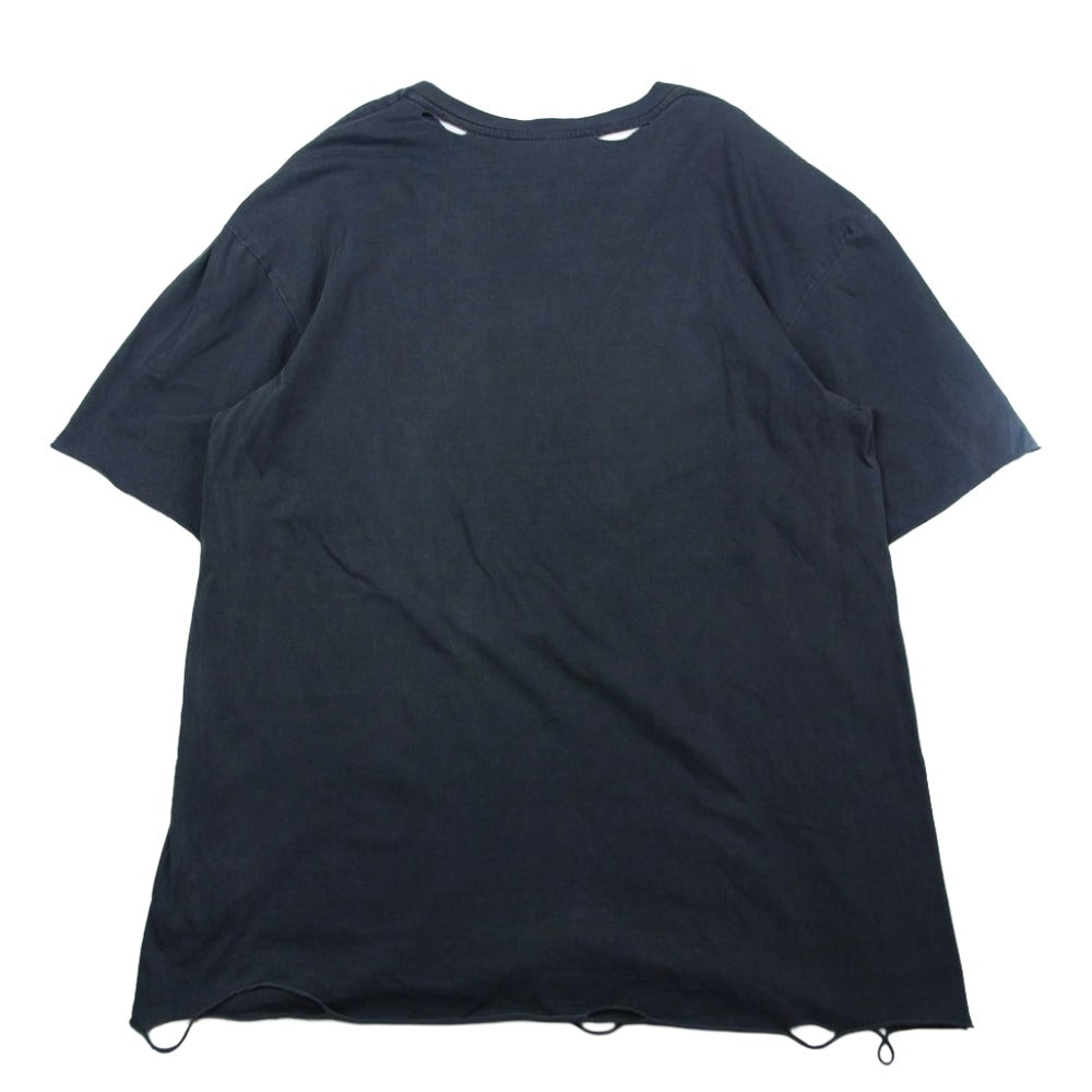 アルケミスト 18ss KOOL SKULL スカル プリント カットオフ 半袖 Tシャツ グレー系 L【中古】