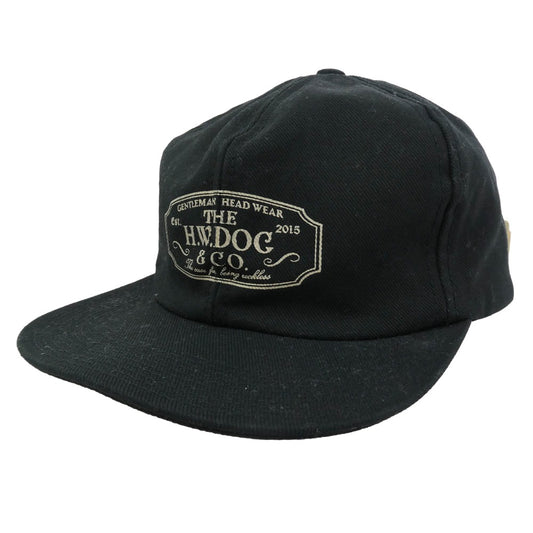 THE H.W.DOG&CO. ザエイチダブリュウドッグアンドコー ロゴ プリント アジャスター付き トラッカー キャップ 帽子 ブラック系 ONE【中古】