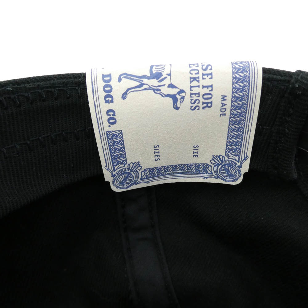 THE H.W.DOG&CO. ザエイチダブリュウドッグアンドコー ロゴ プリント アジャスター付き トラッカー キャップ 帽子 ブラック系 ONE【中古】