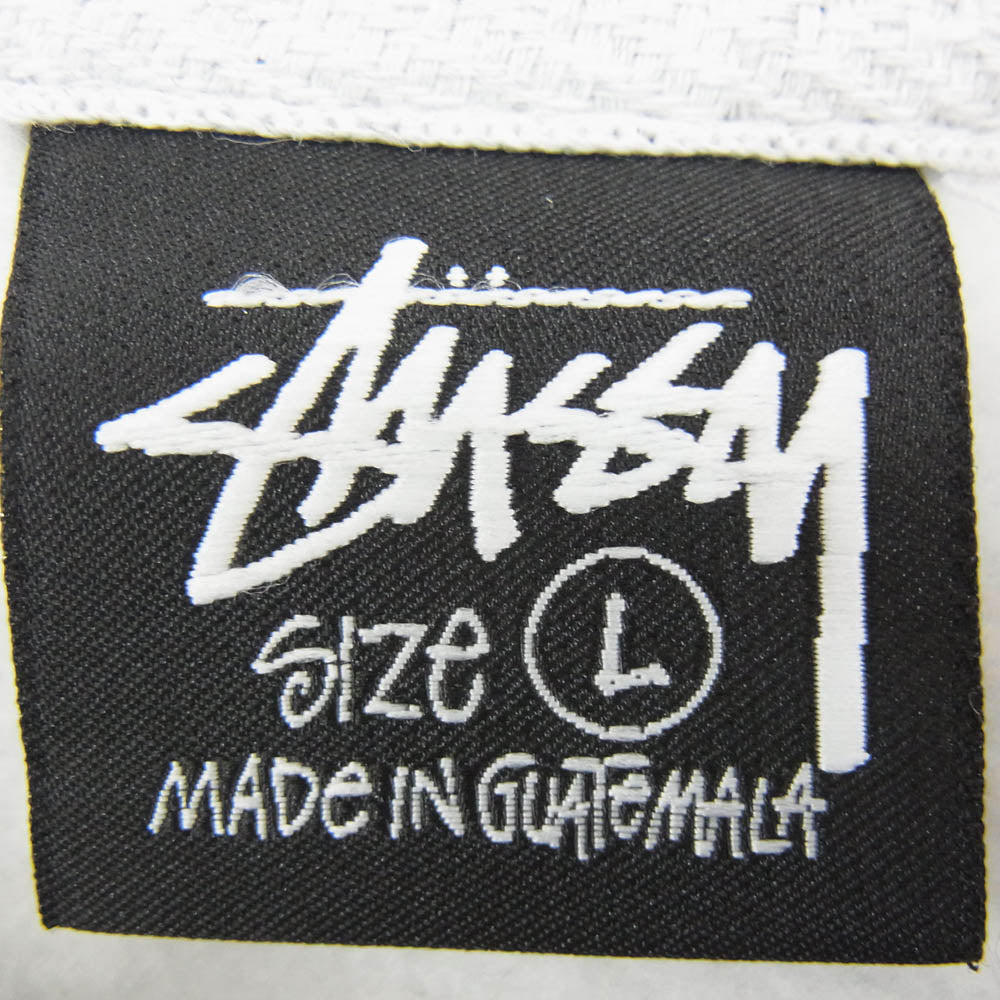 STUSSY ステューシー フロント バック ロゴ グラフィック プリント スウェット トレーナー グレー系 L【中古】