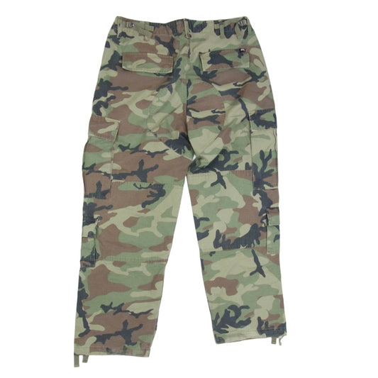 STUSSY ステューシー 116586 RIPSTOP SURPLUS CARGO PANT カモ柄 迷彩 カーゴパンツ カーキ系 32【中古】
