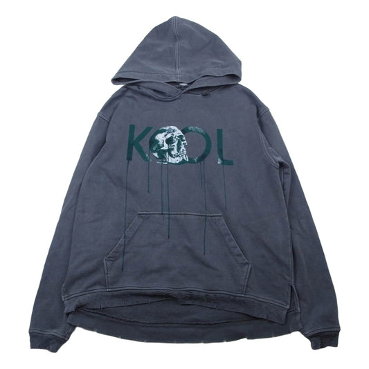 アルケミスト AL-S18-0000-001 KOOL damaged hoodie クール ダメージ加工 フーディー パーカー グレー系 S【中古】