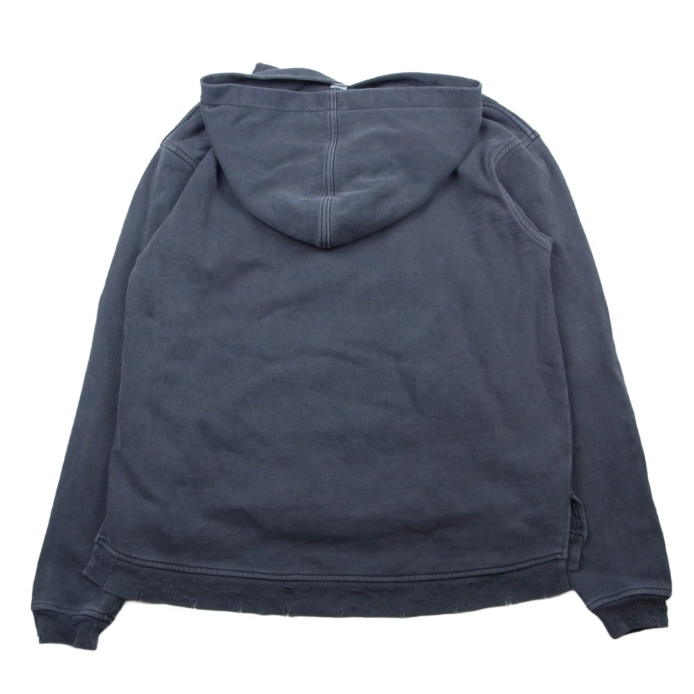 アルケミスト AL-S18-0000-001 KOOL damaged hoodie クール ダメージ加工 フーディー パーカー グレー系 S【中古】