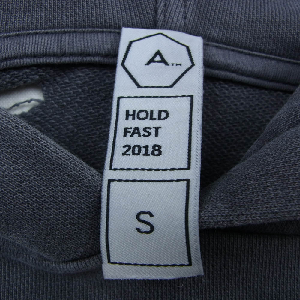 アルケミスト AL-S18-0000-001 KOOL damaged hoodie クール ダメージ加工 フーディー パーカー グレー系 S【中古】