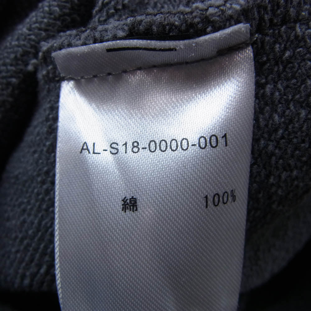 アルケミスト AL-S18-0000-001 KOOL damaged hoodie クール ダメージ加工 フーディー パーカー グレー系 S【中古】