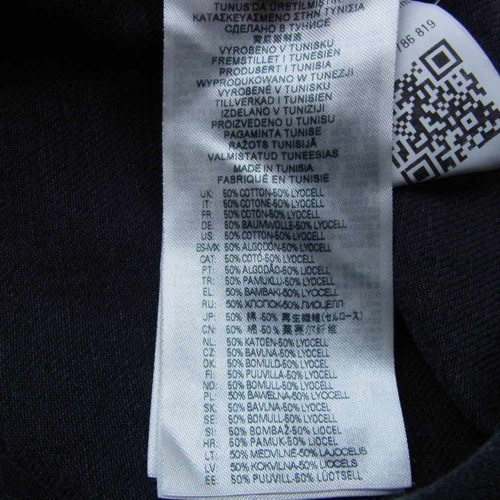 DIESEL ディーゼル 24SS A13033 D-DEWNY-HOOD SHIRT オーバーサイズ フード デニム ジャケット 長袖 シャツ ブラック系 L【中古】