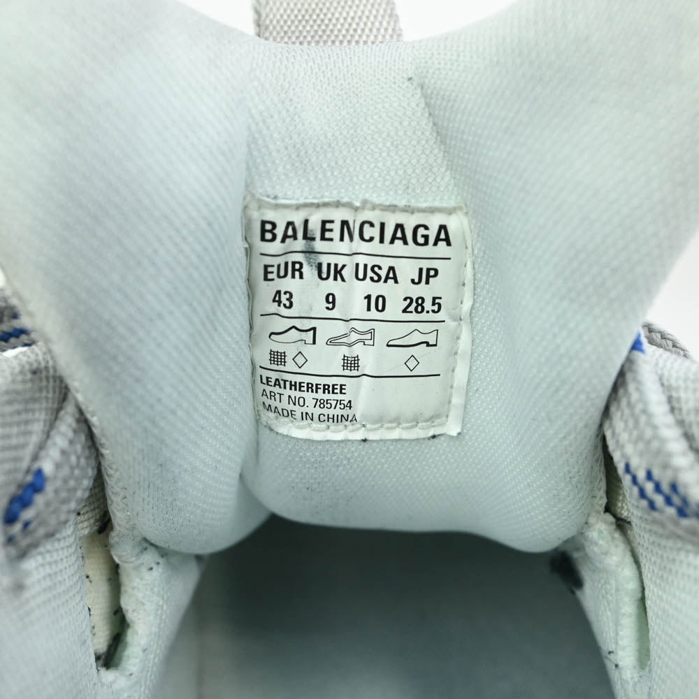 BALENCIAGA バレンシアガ 24SS 785754 Cargo Sneaker カーゴ ローカット スニーカー グレーブルー系 43【中古】