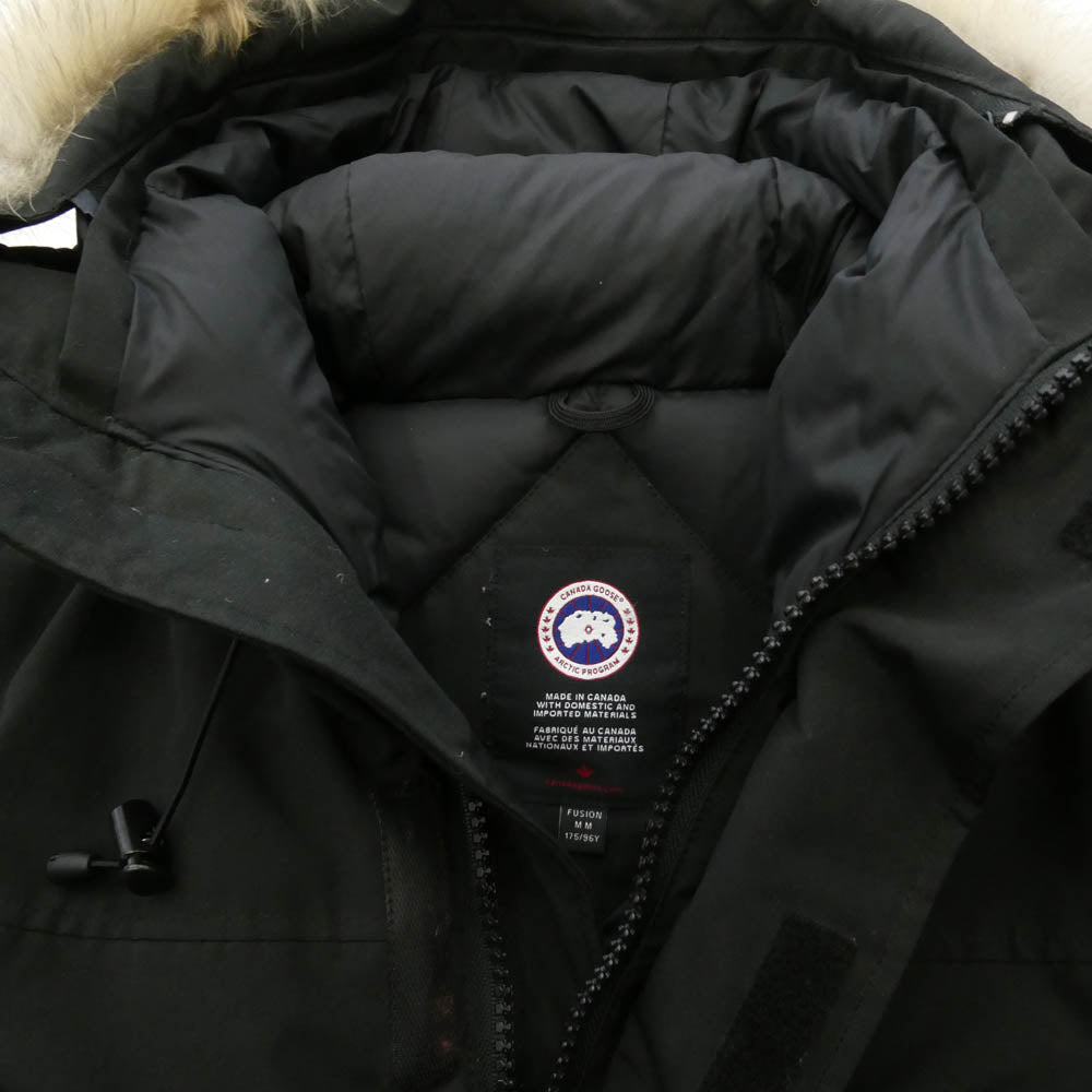 CANADA GOOSE カナダグース 2062MA LANGFORD PARKA ラングフォード パーカ ダウン ジャケット ブラック系 M【中古】