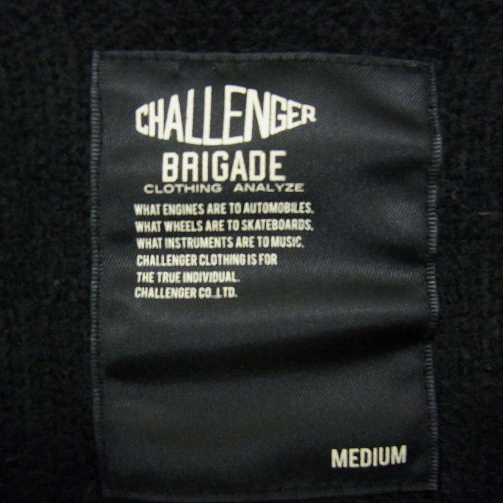 CHALLENGER チャレンジャー 星柄 スター モヘア ニット セーター ブラック系 M【中古】