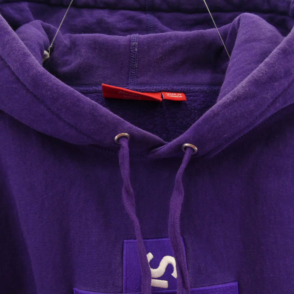 Supreme シュプリーム 20AW Cross box logo Hooded Sweatshirts クロス ボックス ロゴ フーデッド スウェット シャツ パーカー パープル系 M【中古】