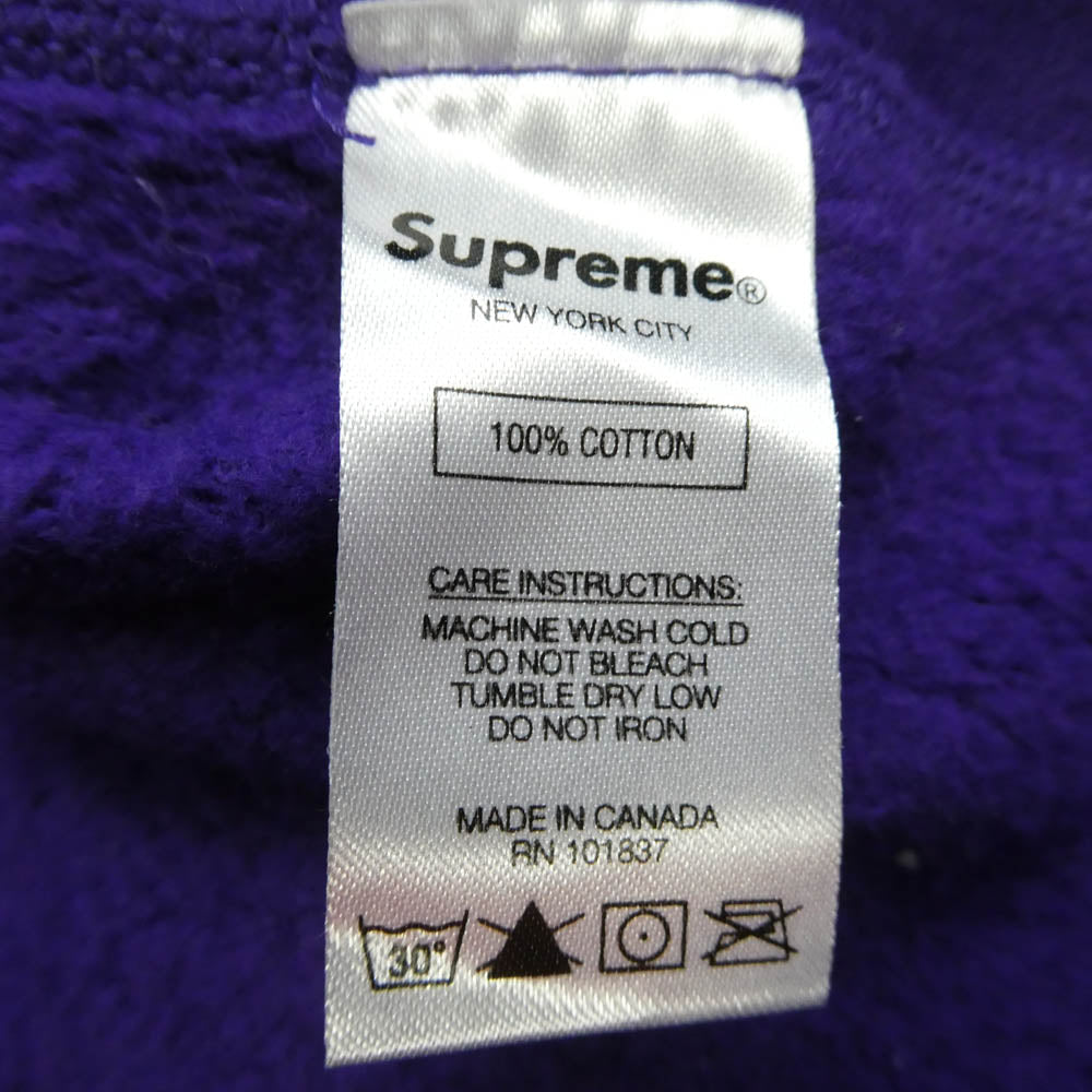 Supreme シュプリーム 20AW Cross box logo Hooded Sweatshirts クロス ボックス ロゴ フーデッド スウェット シャツ パーカー パープル系 M【中古】