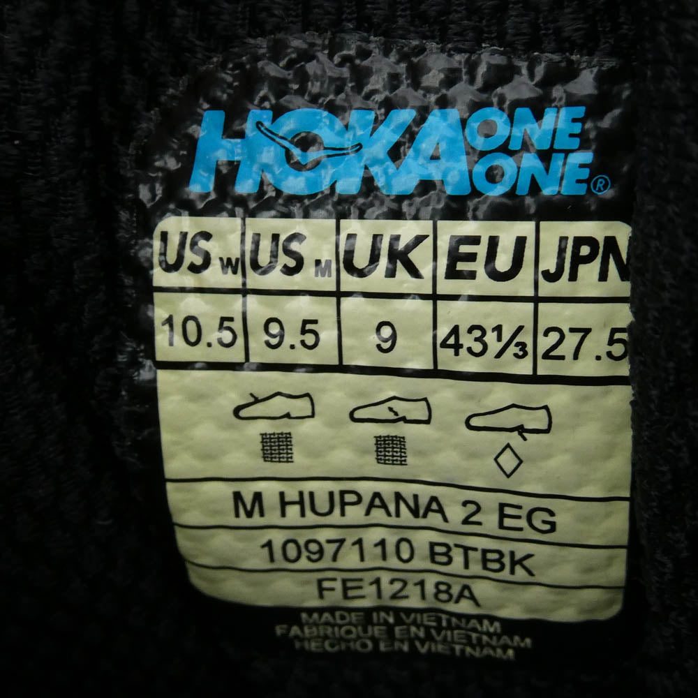 HOKA ONE ONE ホカ オネオネ Engineered Garments エンジニアードガーメンツ 1097110 M HUPANA 2 EG フパナ スニーカー ネイビー系 27.5cm【中古】