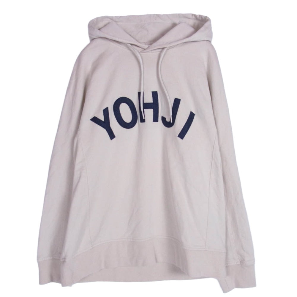 Y-3 Yohji Yamamoto ワイスリー ヨウジヤマモト FJ0441 ロゴ パーカー フーディー ベージュ系 L【中古】