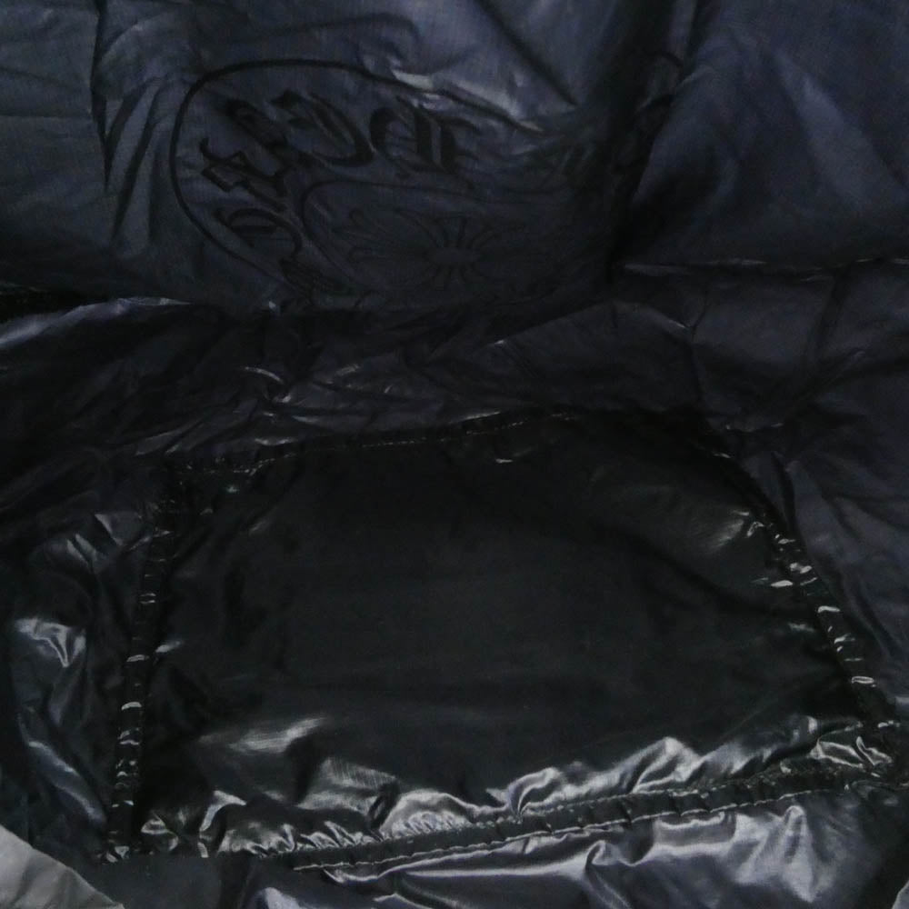 CHROME HEARTS クロムハーツ（原本無） ホースシュー ロゴ プリント エコバッグ ブラック系【中古】