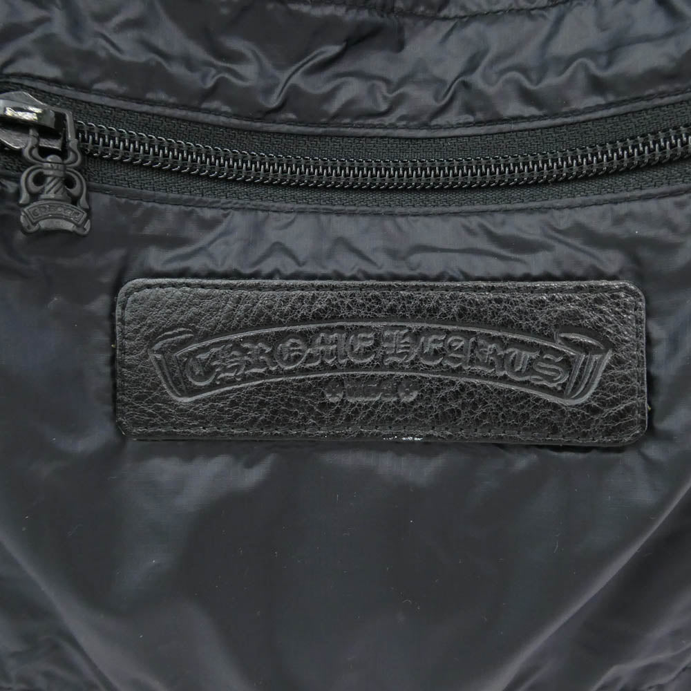 CHROME HEARTS クロムハーツ（原本無） ホースシュー ロゴ プリント エコバッグ ブラック系【中古】