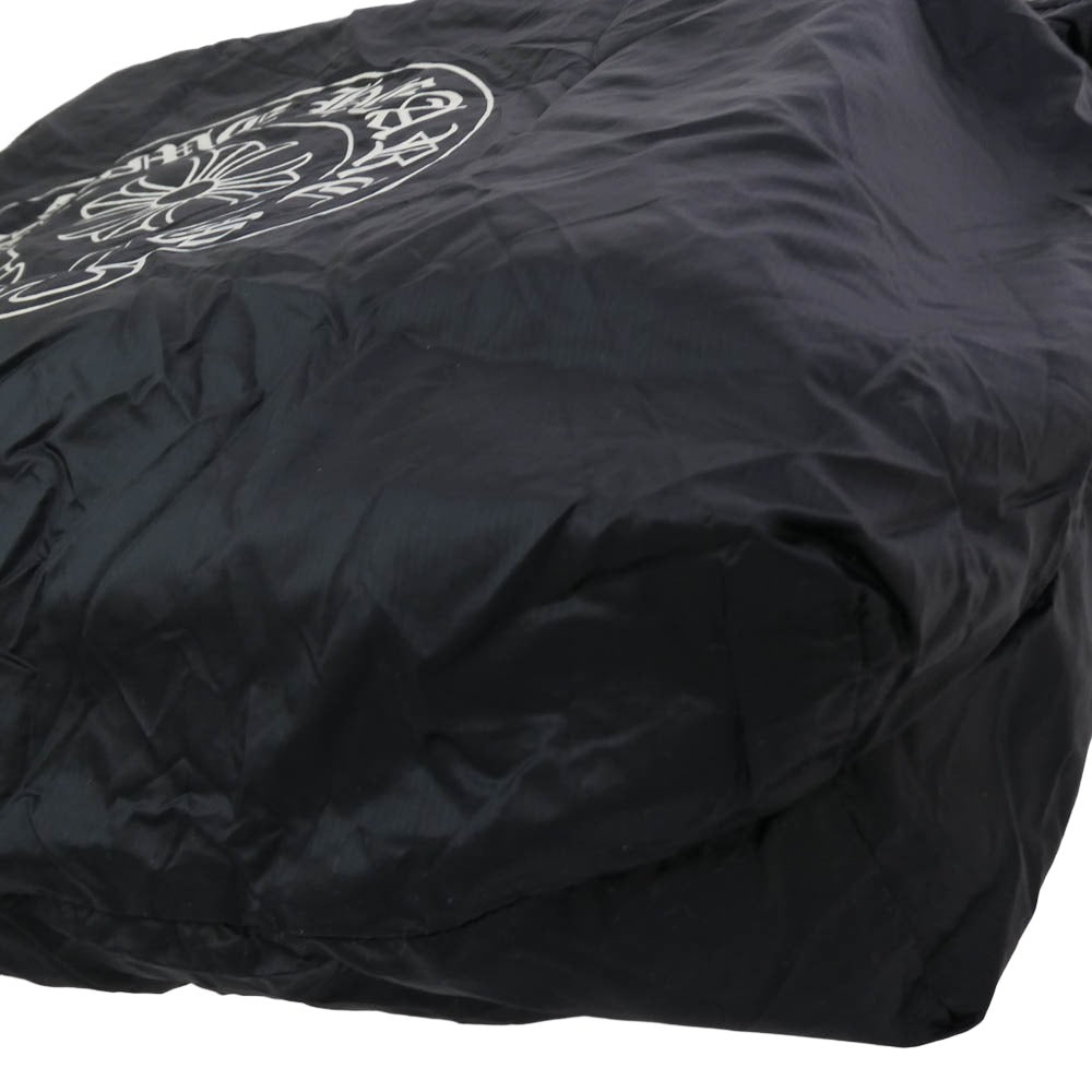 CHROME HEARTS クロムハーツ（原本無） ホースシュー ロゴ プリント エコバッグ ブラック系【中古】