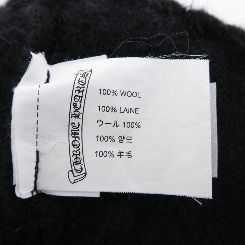 CHROME HEARTS クロムハーツ（原本無） WATCH CAP CHプラス刺繍 ウール ワッチキャップ ビーニー ニット 帽子 ブラック系 OS【中古】