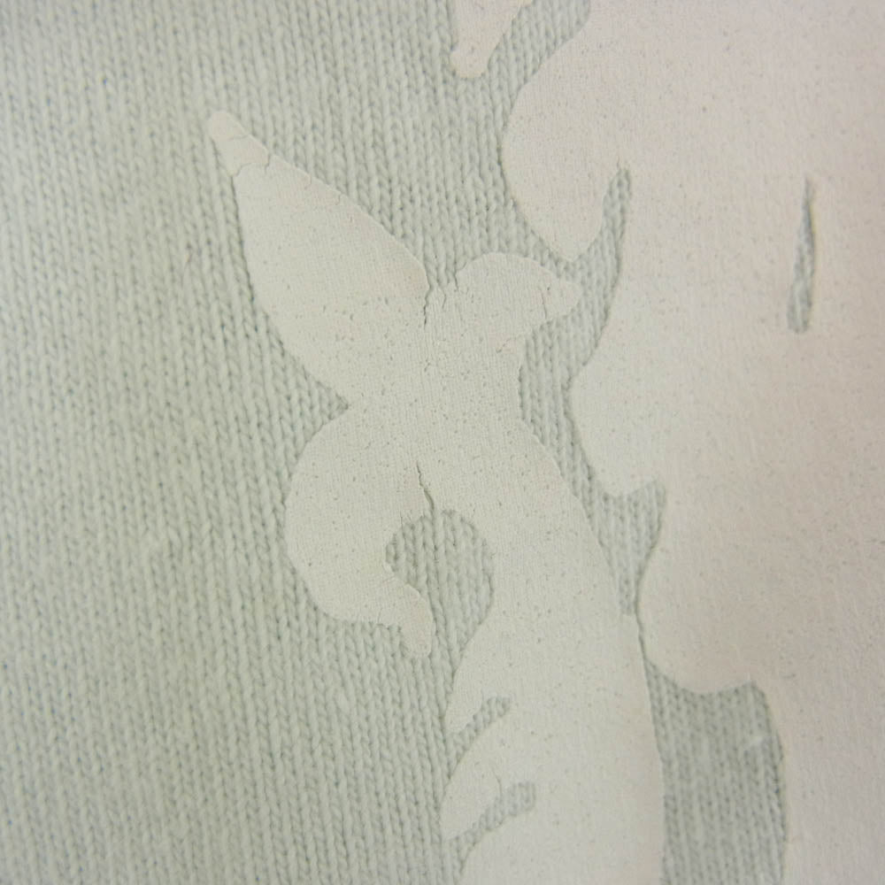 STUSSY ステューシー ライオン クラウンロゴ プリント 半袖 Tシャツ カットソー ライトグリーン系 L【中古】