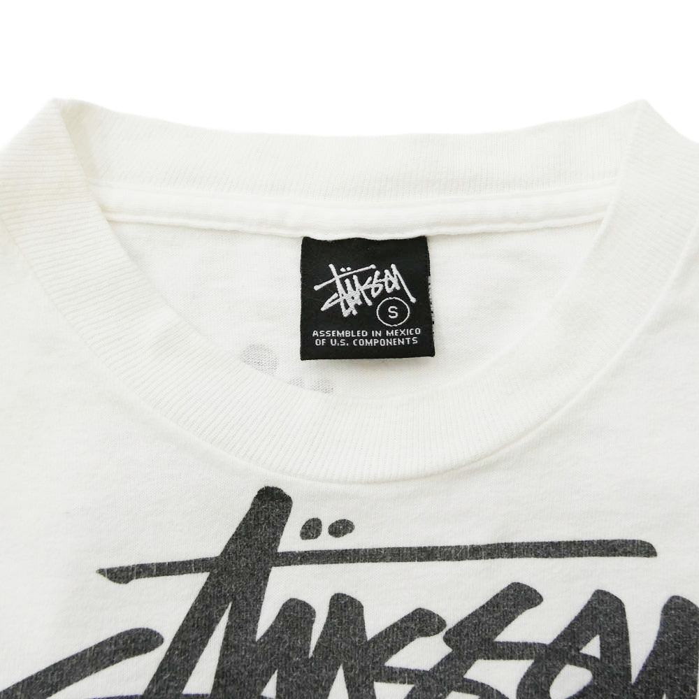 STUSSY ステューシー World Tour Tee ワールドツアー キッズ 半袖 Tシャツ カットソー ホワイト系 S【中古】