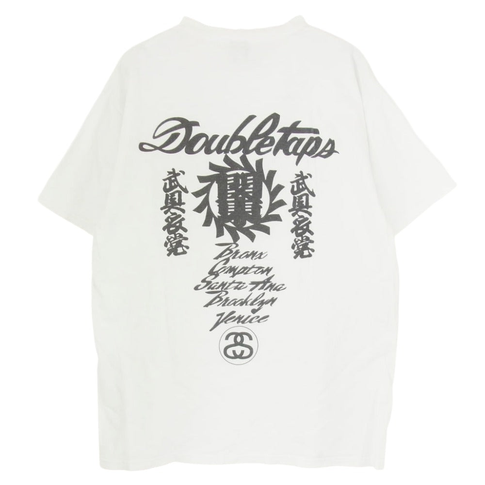 STUSSY ステューシー 00s Old 25周年 オールド プリント 半袖 Tシャツ カットソー ホワイト系 L【中古】