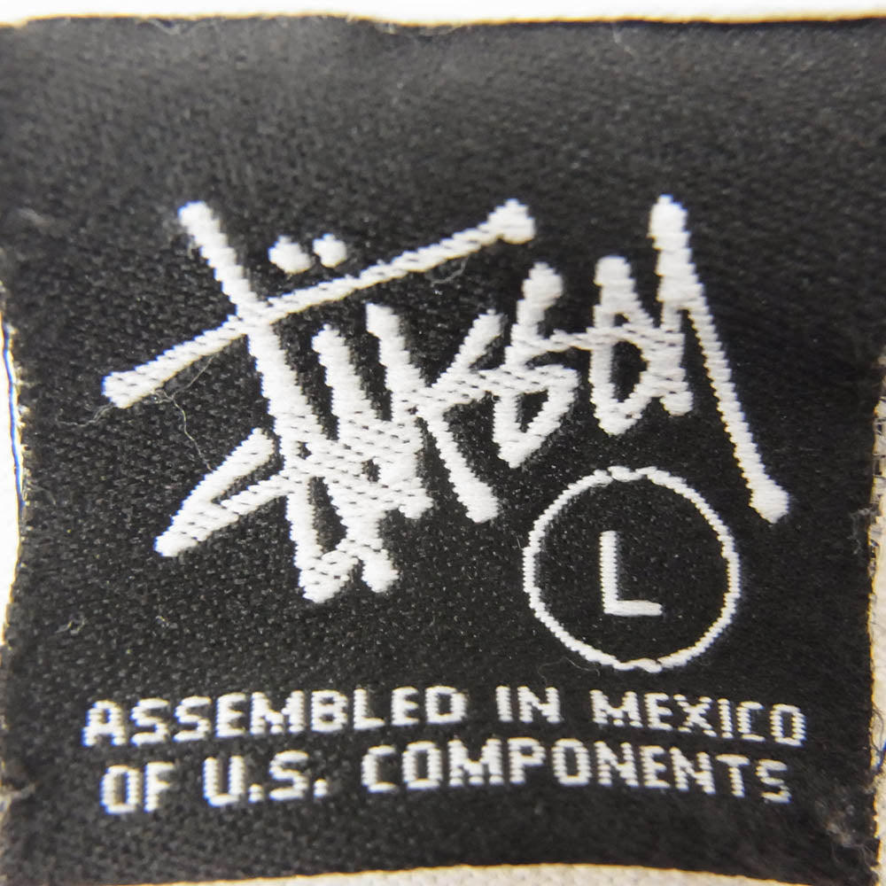 STUSSY ステューシー 00s Old 25周年 オールド プリント 半袖 Tシャツ カットソー ホワイト系 L【中古】