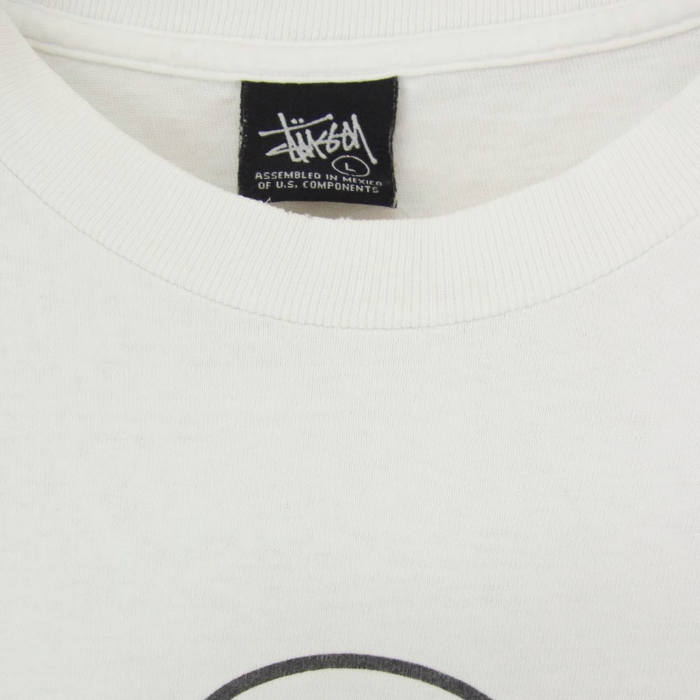 STUSSY ステューシー Troops 2007 ロゴプリント 半袖 Tシャツ カットソー ホワイト系 L【中古】