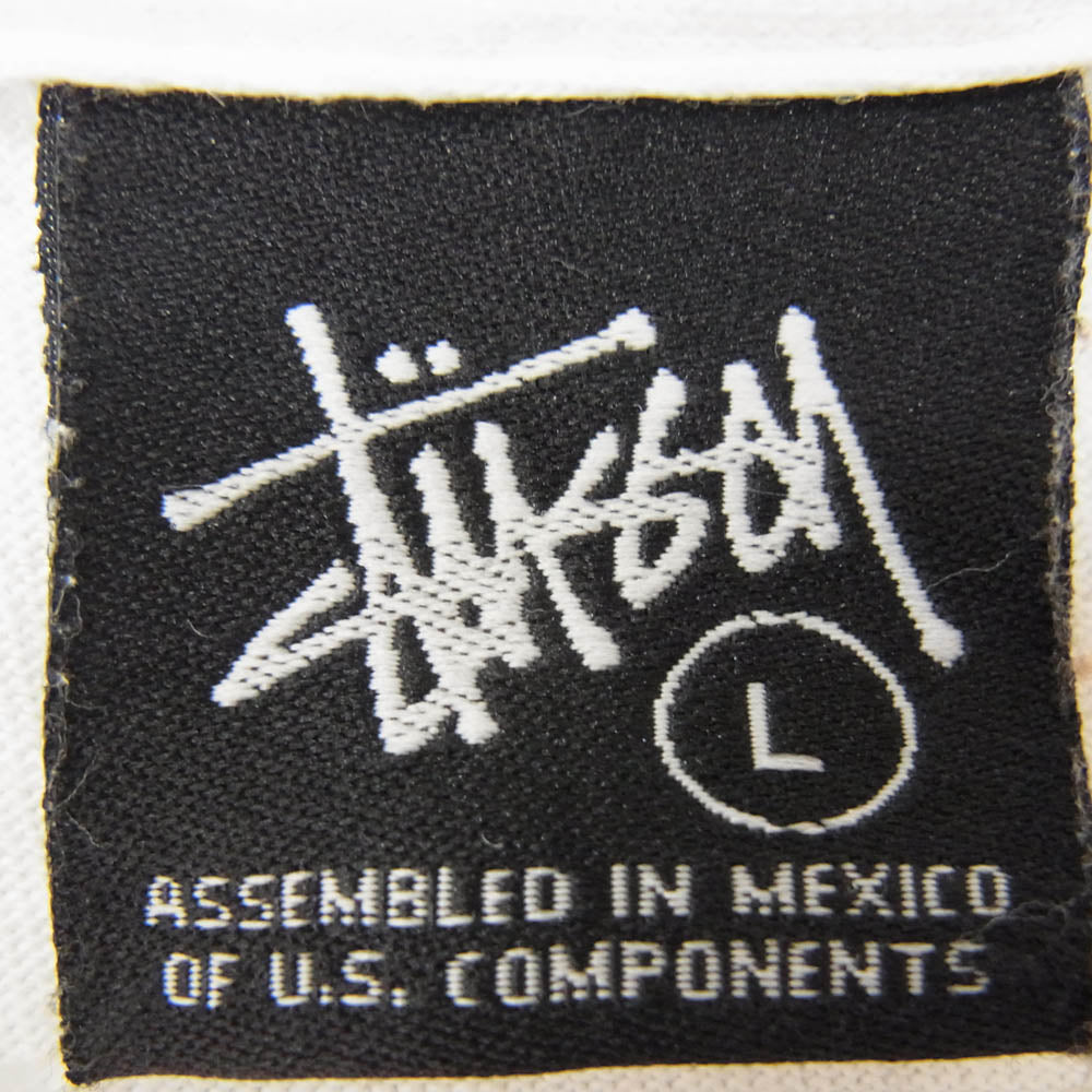 STUSSY ステューシー Troops 2007 ロゴプリント 半袖 Tシャツ カットソー ホワイト系 L【中古】
