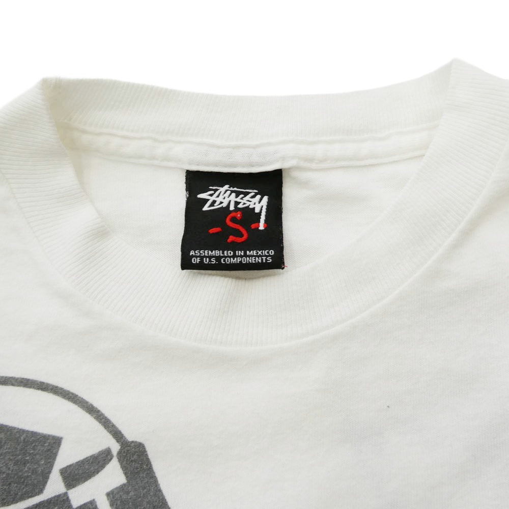 STUSSY ステューシー 90s 00s Old オールド マルチロゴ 半袖 Tシャツ カットソー キッズ ホワイト ホワイト系 S【中古】