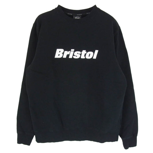 F.C.R.B. エフシーアールビー 22SS FCRB-220056 AUTHENTIC LOGO CREWNECK SWEAT オーセンティックロゴ クルーネック スウェット トレーナー ブラック系 M【中古】