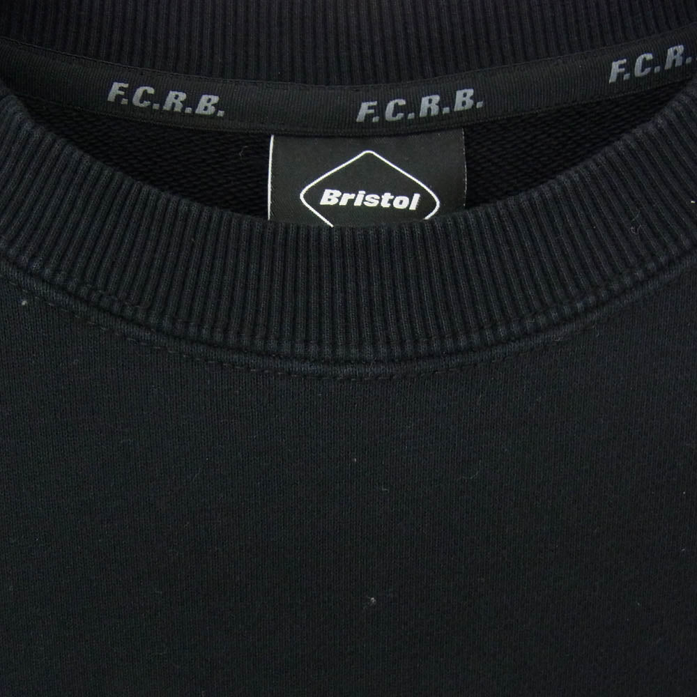 F.C.R.B. エフシーアールビー 22SS FCRB-220056 AUTHENTIC LOGO CREWNECK SWEAT オーセンティックロゴ クルーネック スウェット トレーナー ブラック系 M【中古】