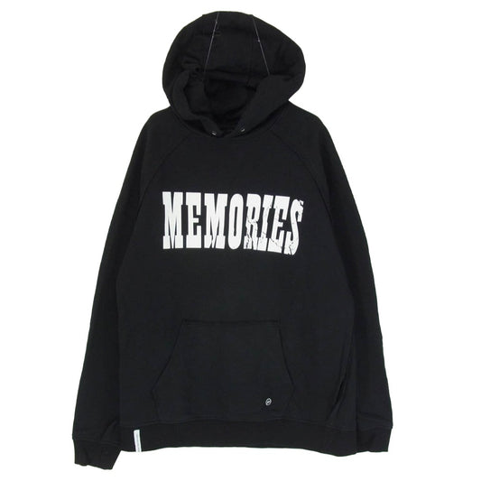 FRAGMENT DESIGN フラグメントデザイン × AKA SIX エーケーエー シックス simon barker MEMORIES JUMP SWEAT SHIRT スウェット パーカー フーディー ブラック系 L【中古】