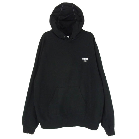 uniform experiment ユニフォームエクスペリメント UE-220077 UNICO PULLOVER SWEAT HOODIE プルオーバー スウェット フーディー パーカー ブラック系 2【中古】