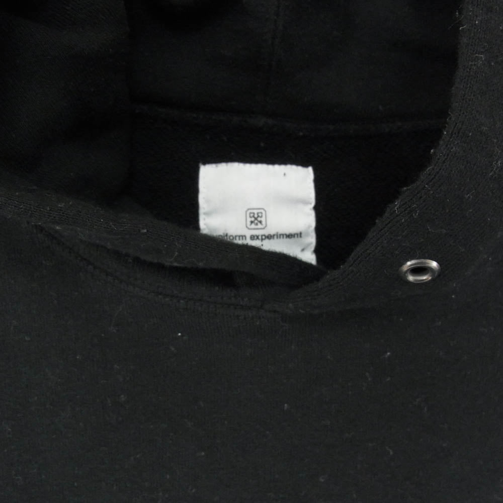 uniform experiment ユニフォームエクスペリメント UE-220077 UNICO PULLOVER SWEAT HOODIE プルオーバー スウェット フーディー パーカー ブラック系 2【中古】