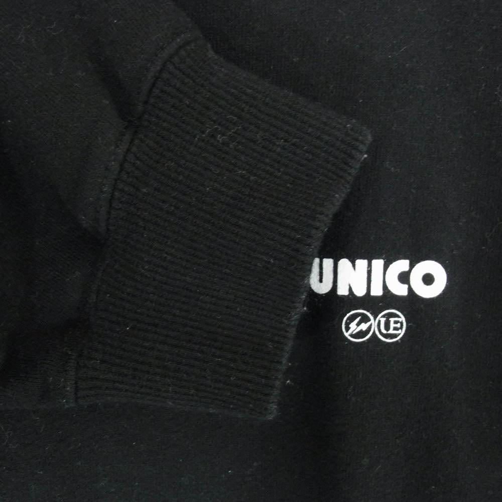 uniform experiment ユニフォームエクスペリメント UE-220077 UNICO PULLOVER SWEAT HOODIE プルオーバー スウェット フーディー パーカー ブラック系 2【中古】