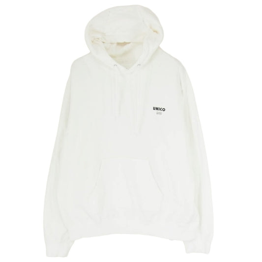 uniform experiment ユニフォームエクスペリメント UE-220077 UNICO PULLOVER SWEAT HOODIE プルオーバー スウェット フーディー パーカー ホワイト系 2【中古】