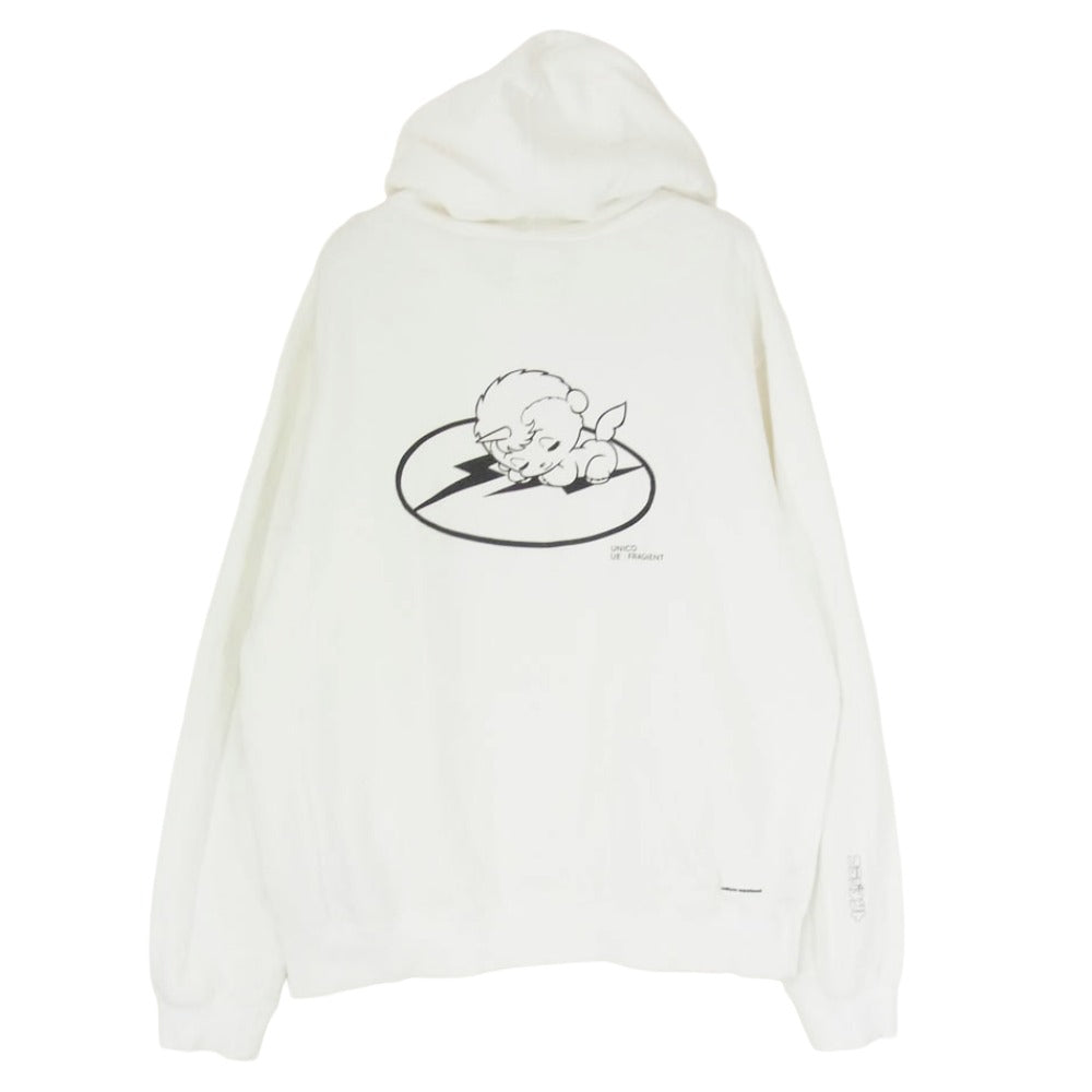 uniform experiment ユニフォームエクスペリメント UE-220077 UNICO PULLOVER SWEAT HOODIE プルオーバー スウェット フーディー パーカー ホワイト系 2【中古】