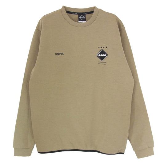 F.C.R.B. エフシーアールビー FCRB-220043 TECH SWEAT CREWNECK TOP テックスウェット クルーネック トップ ブラウン系 M【極上美品】【中古】