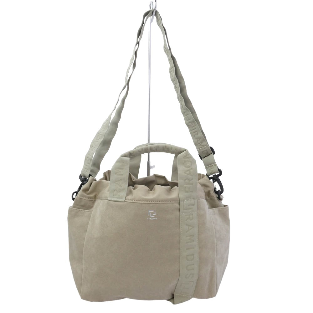 FRAGMENT DESIGN フラグメントデザイン RAMIDUS ラミダス 2WAY POUCH M ショルダーバッグ ポーチ ベージュ系 M【新古品】【未使用】【中古】