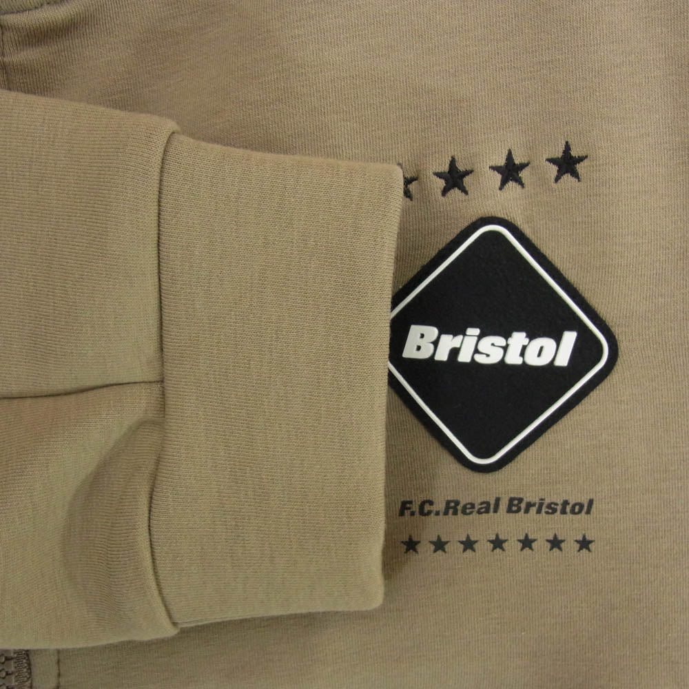 F.C.R.B. エフシーアールビー FCRB-220041 VENTILATION HOODIE ベンチレーション フーディー ジップパーカー ブラウン系 M【極上美品】【中古】