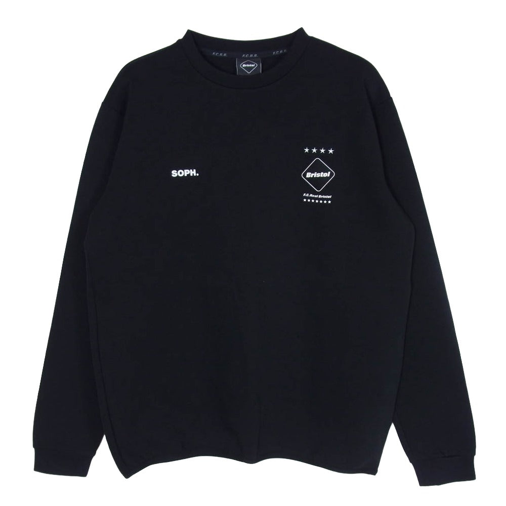 F.C.R.B. エフシーアールビー FCRB-220043 TECH SWEAT CREWNECK TOP テックスウェット クルーネック トップ ブラック系 M【極上美品】【中古】