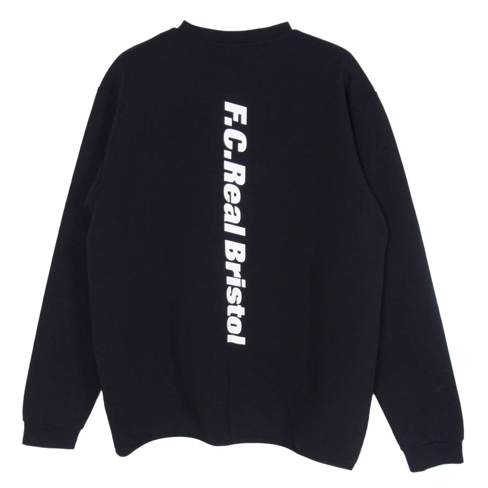 F.C.R.B. エフシーアールビー FCRB-220043 TECH SWEAT CREWNECK TOP テックスウェット クルーネック トップ ブラック系 M【極上美品】【中古】
