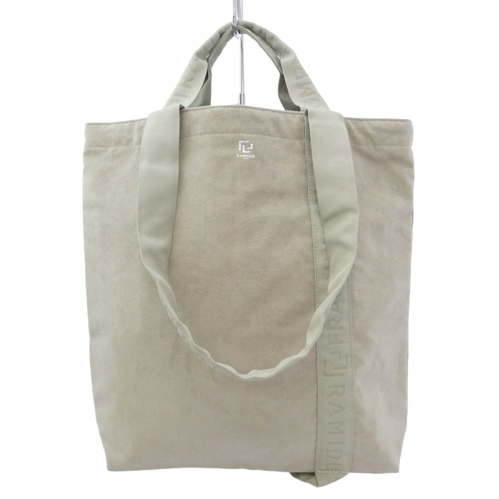FRAGMENT DESIGN フラグメントデザイン RAMIDUS ラミダス TOTE BAG M トートバッグ ベージュ系 M【新古品】【未使用】【中古】