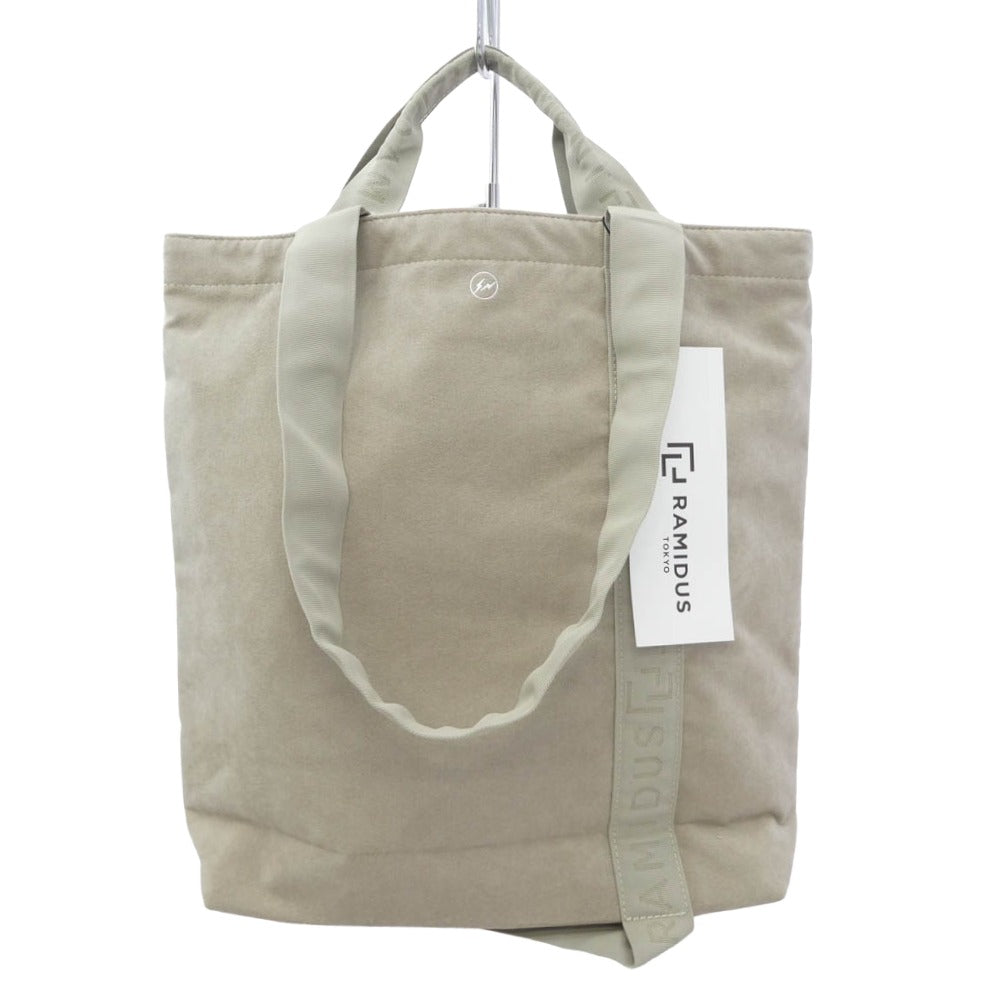 FRAGMENT DESIGN フラグメントデザイン RAMIDUS ラミダス TOTE BAG M トートバッグ ベージュ系 M【新古品】【未使用】【中古】