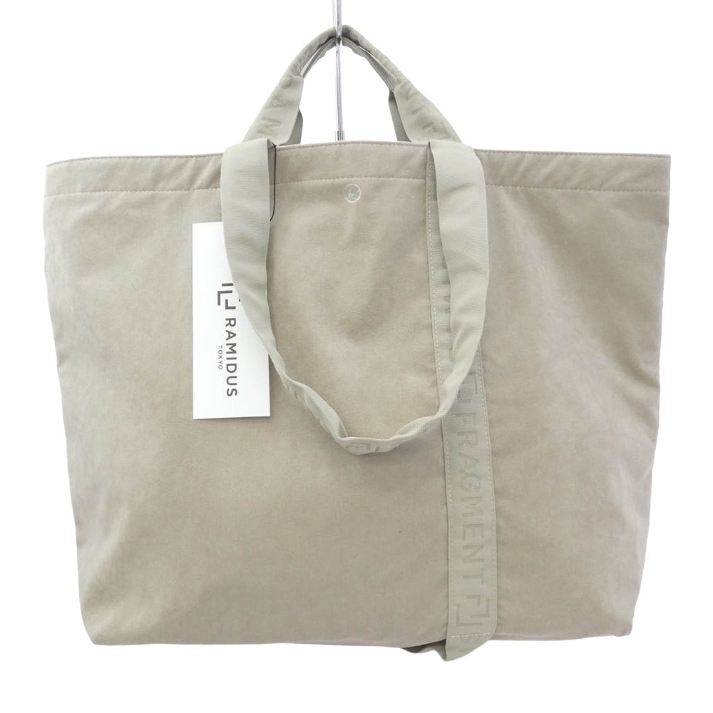 FRAGMENT DESIGN フラグメントデザイン RAMIDUS ラミダス TOTE BAG L トートバッグ ベージュ系 L【新古品】【未使用】【中古】