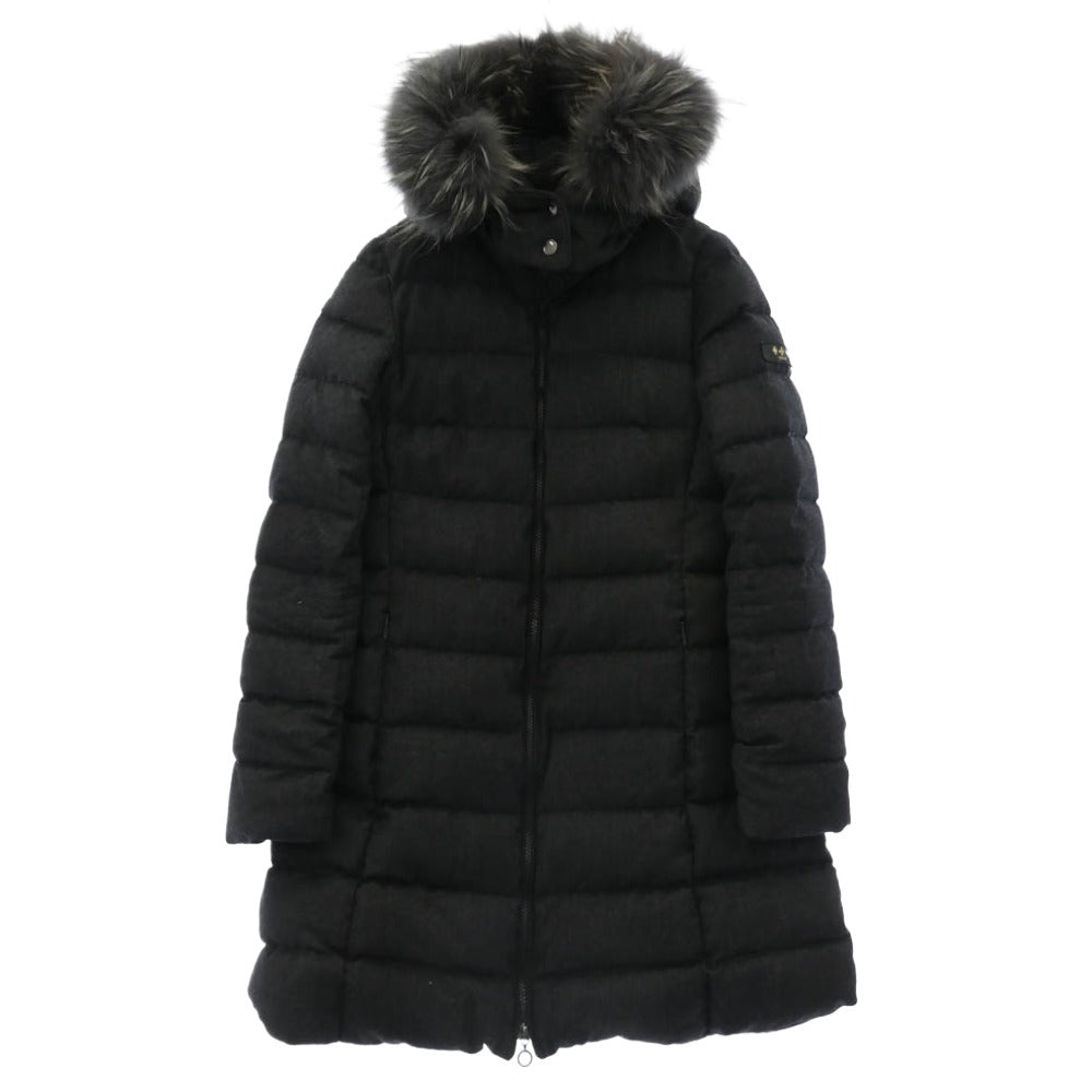 TATRAS タトラス LTAT20A4571 LAVIANA ラビアナ ファー フーデッド ダウンコート ジャケット ブラック系 02【中古】