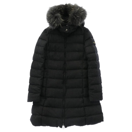 TATRAS タトラス LTAT20A4571 LAVIANA ラビアナ ファー フーデッド ダウンコート ジャケット ブラック系 02【中古】