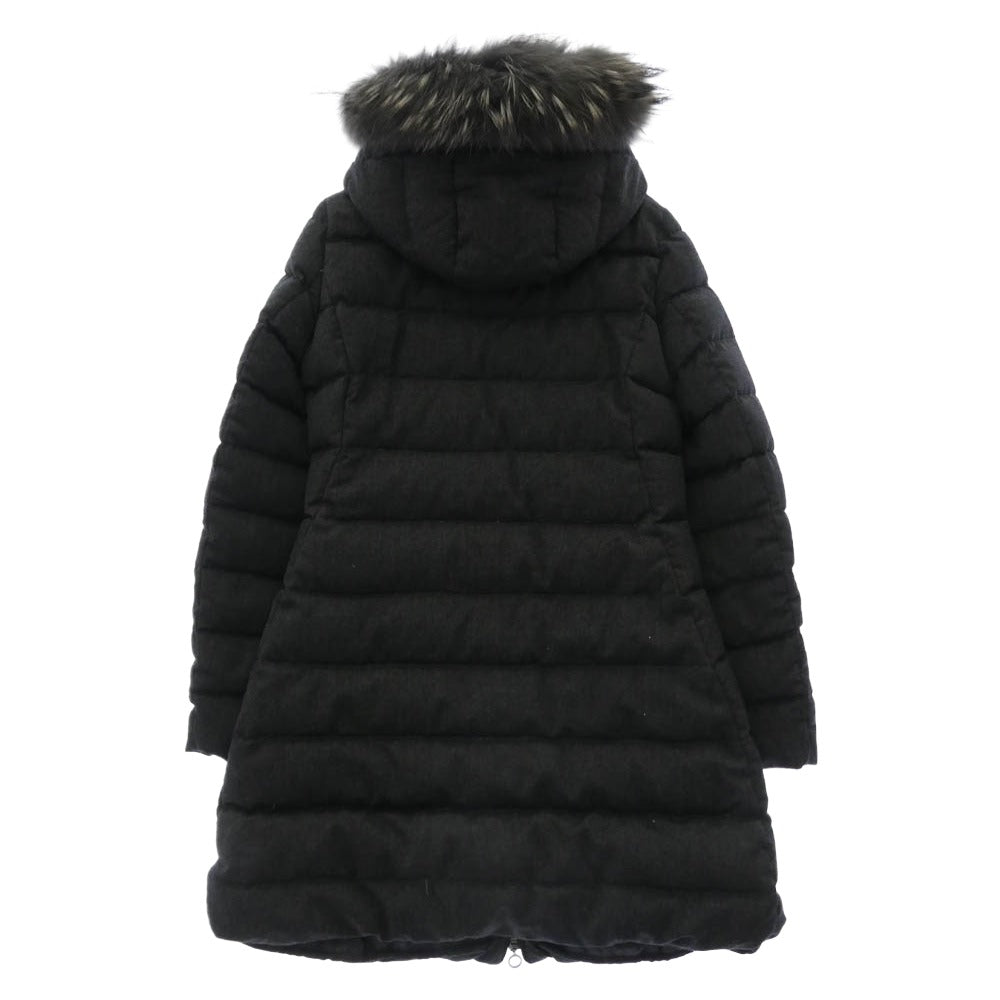 TATRAS タトラス LTAT20A4571 LAVIANA ラビアナ ファー フーデッド ダウンコート ジャケット ブラック系 02【中古】