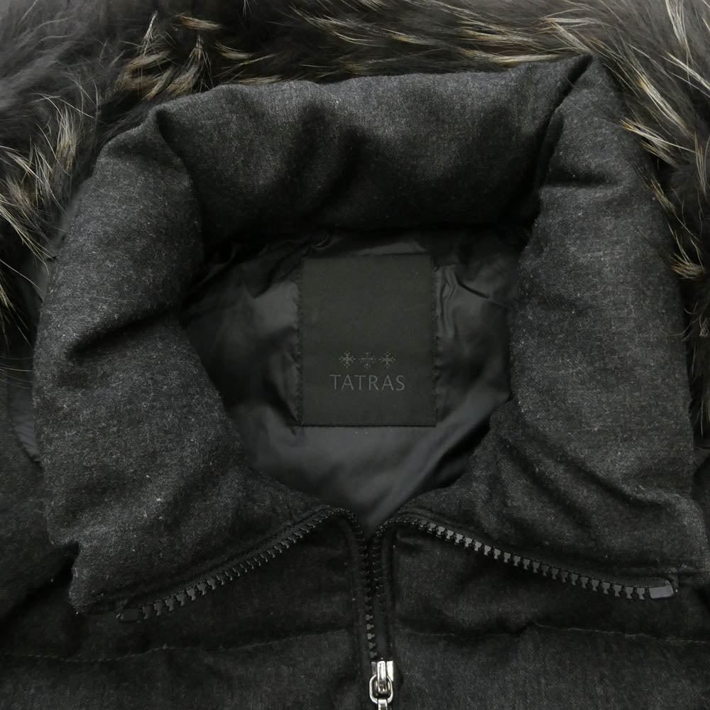 TATRAS タトラス LTAT20A4571 LAVIANA ラビアナ ファー フーデッド ダウンコート ジャケット ブラック系 02【中古】